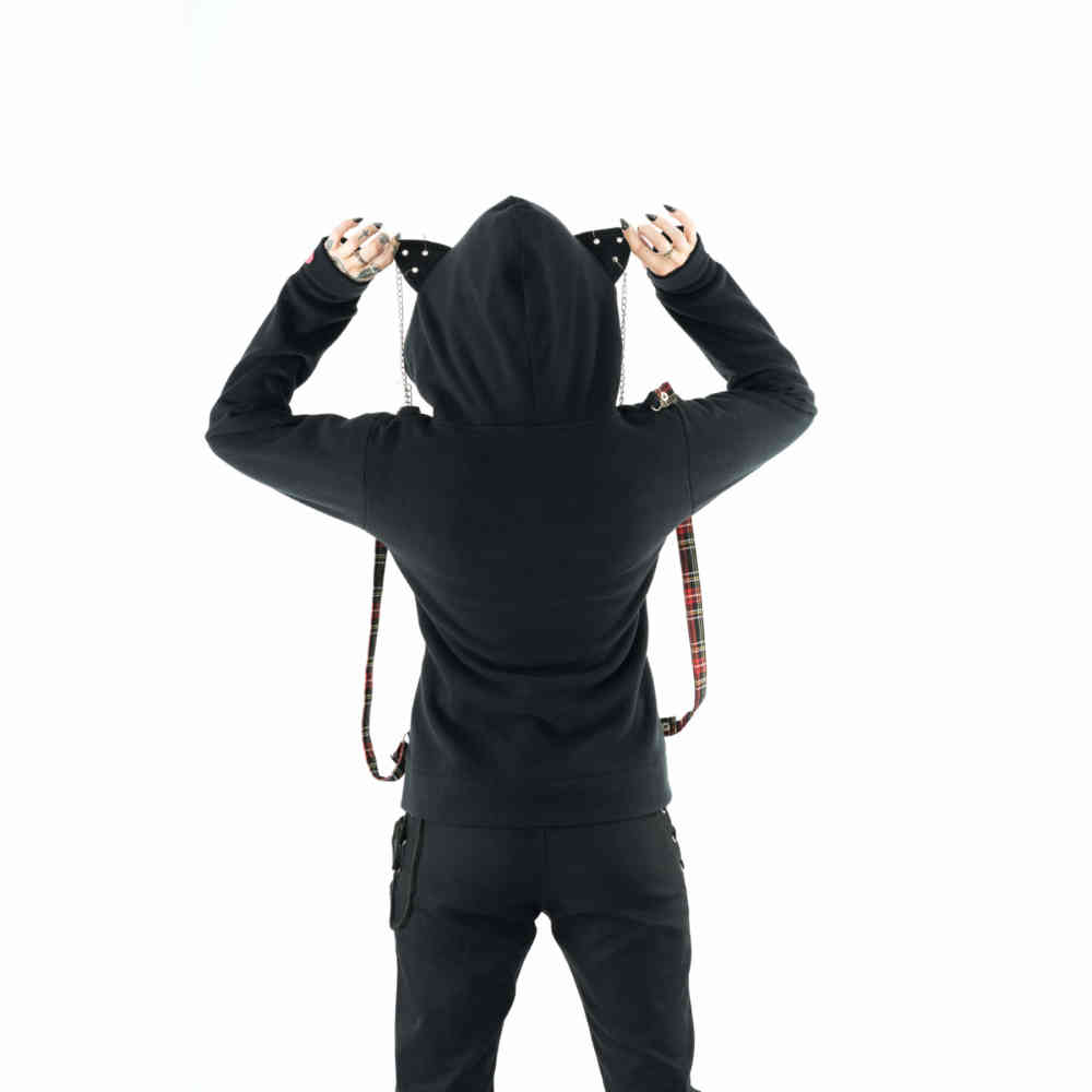 Bye Bye Kitty - Trinity Zip hoodie - Black